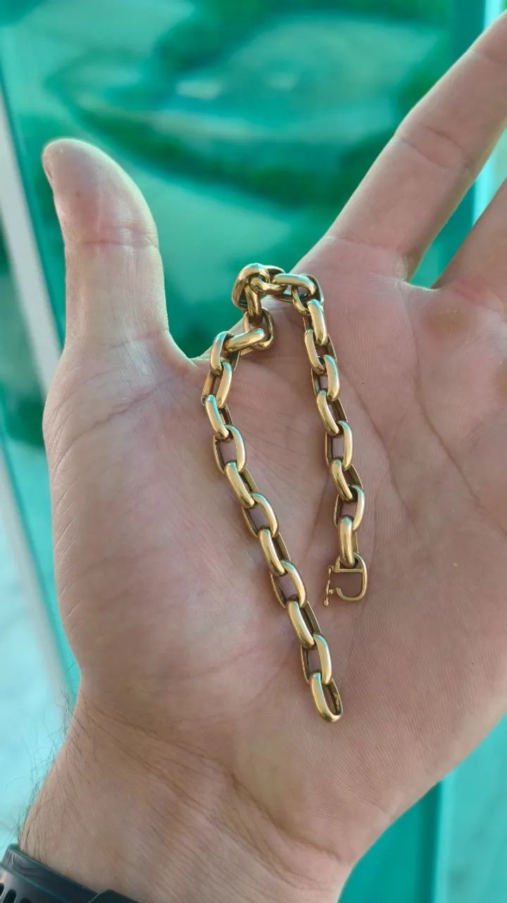 Corrente e pulseira de ouro 18k  - Foto 5