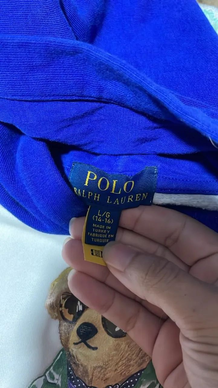 MOLETOM POLO BEAR 14/16 IMPECÁVEL  - Foto 3
