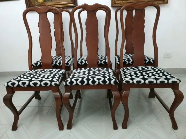 Conjunto de 6 Cadeiras de Mesa De Jantar