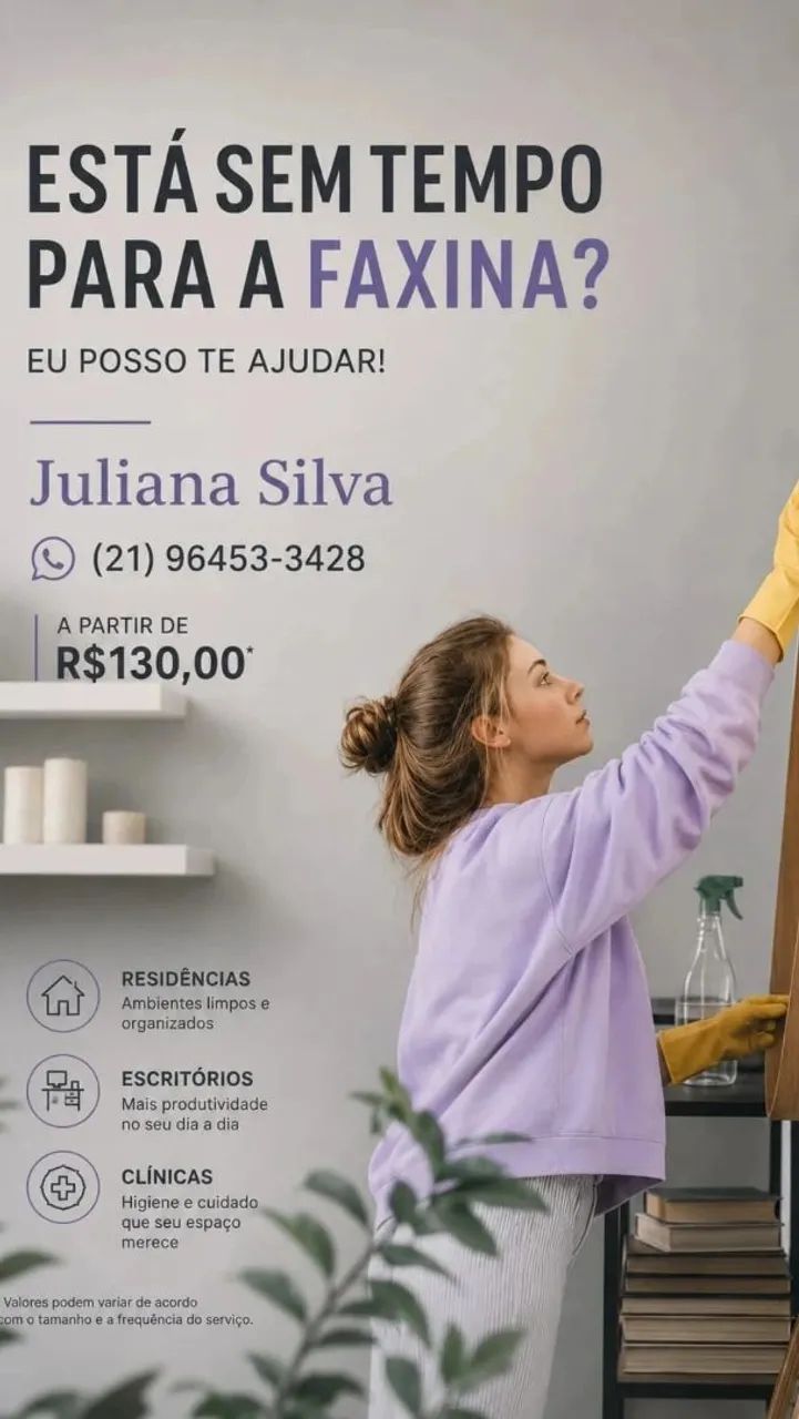 AGENDE AGORA A SUA LIMPEZA! 