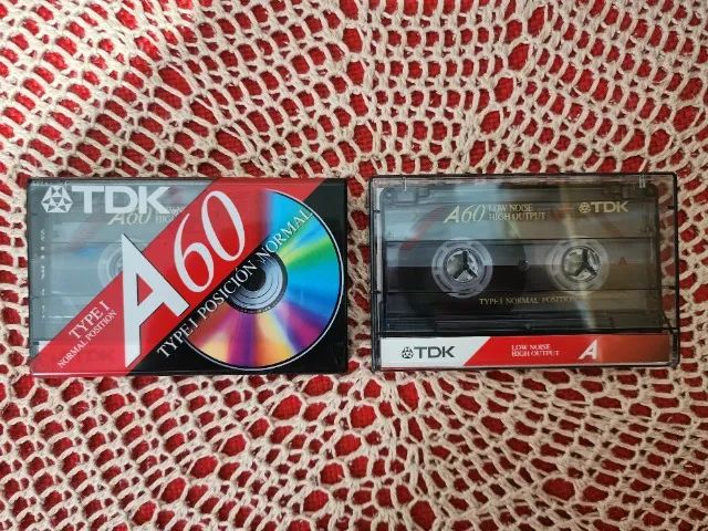 Fita K7 TDK A60 para gravação (nova, nunca usada) - Foto 2