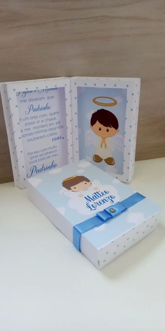 Convite para Padrinhos de Batismo - Foto 3