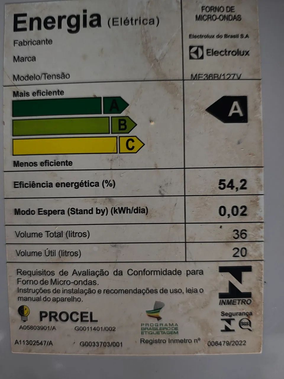 MICROONDAS ELECTROLUX 36 LITROS - Foto 3
