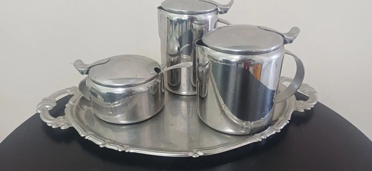 Kit chá inox 5 peças  - Foto 2