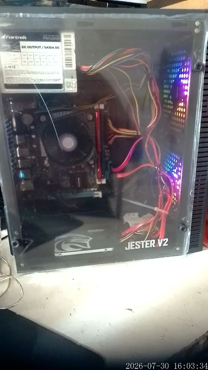 Só a CPU core i5 placa. Mãe, SSD, gabinete novo  - Foto 3