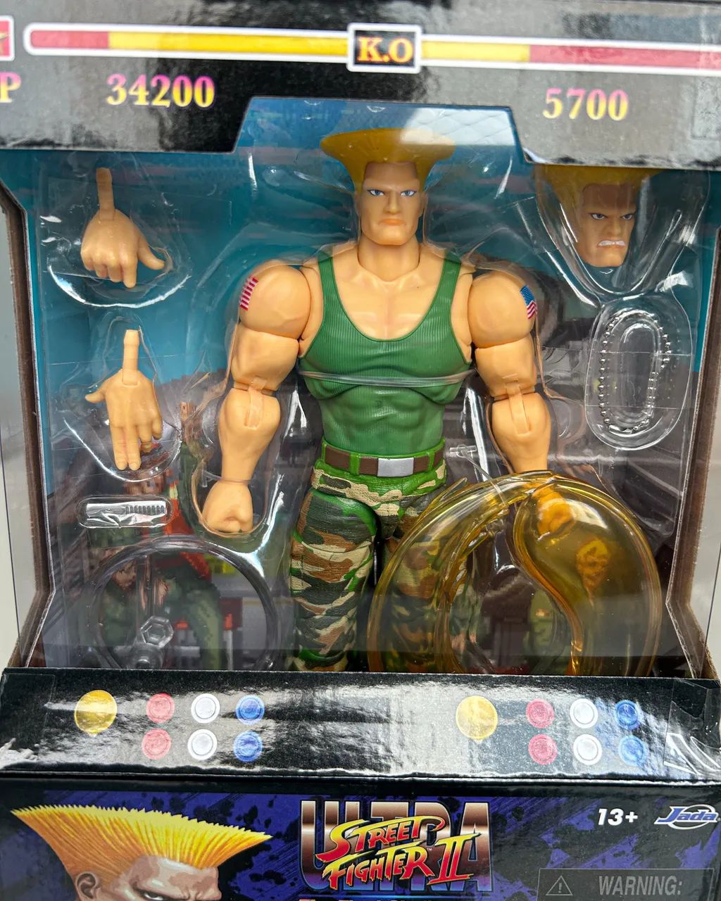 Guile Street Fighter Jada action figure boneco - Foto 2