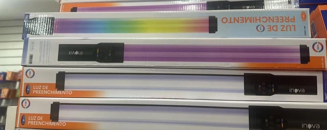 Bastão de led RGB ideal para filmagens e fotos 