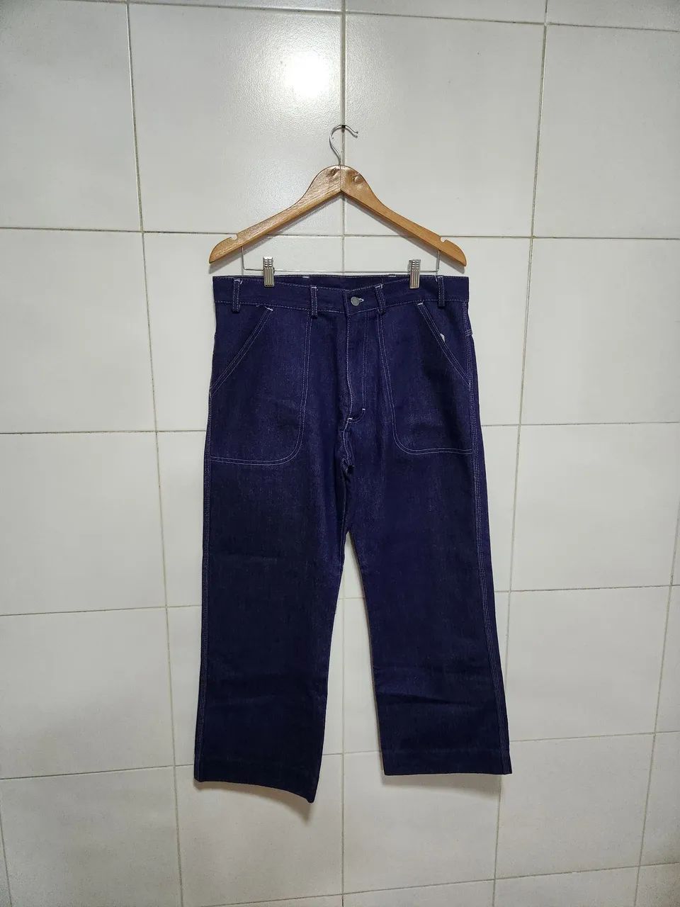 Calca jeans reta 44