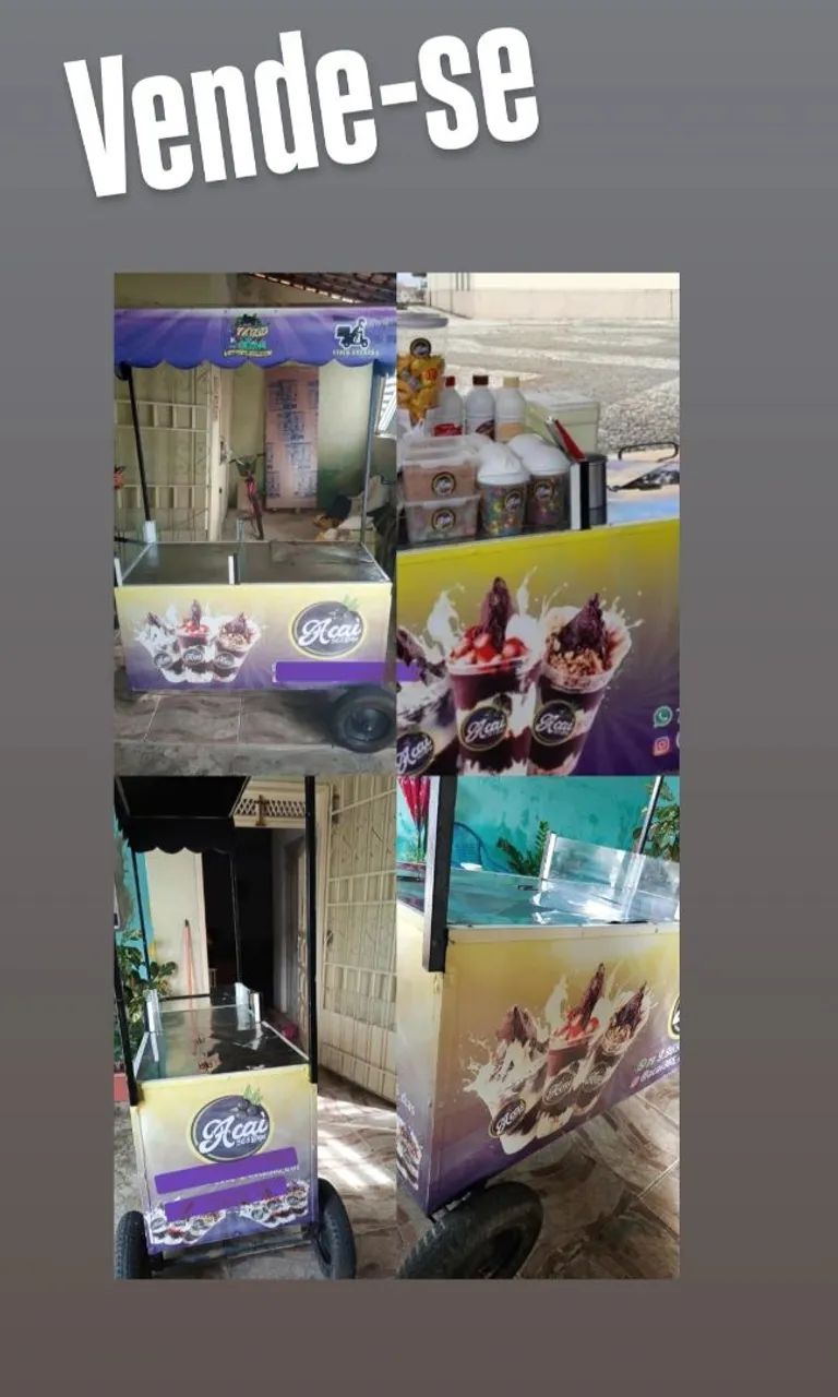 Vende-se carrinho de açaí 