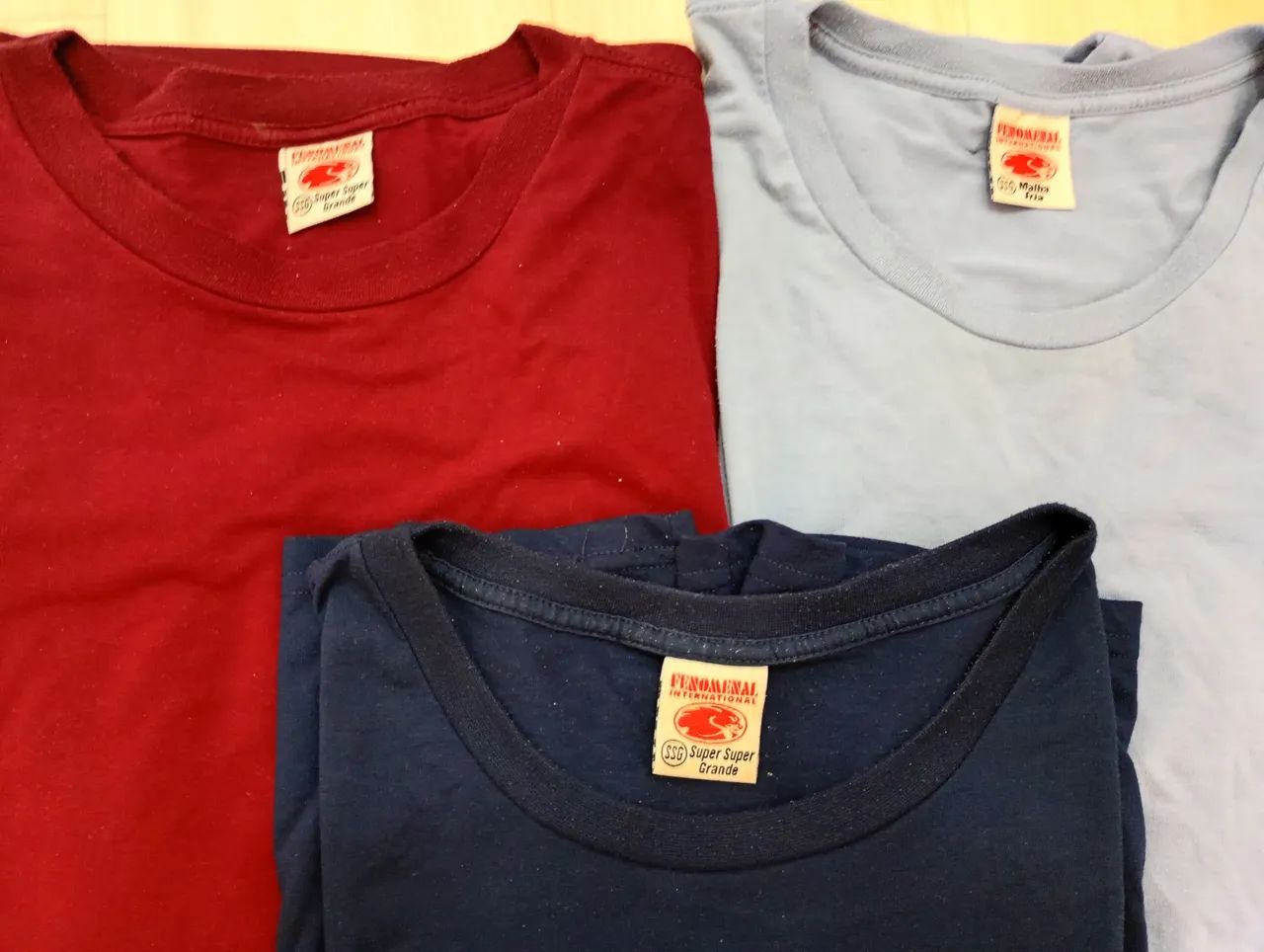3 camisetas Plus Size tamanho SSG (Super Super Grande)