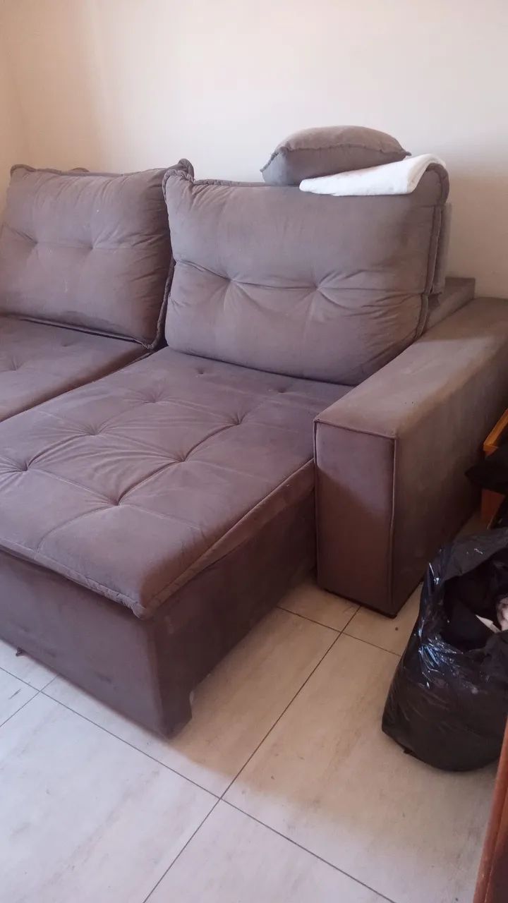 Sofá reclinável usado - Foto 4