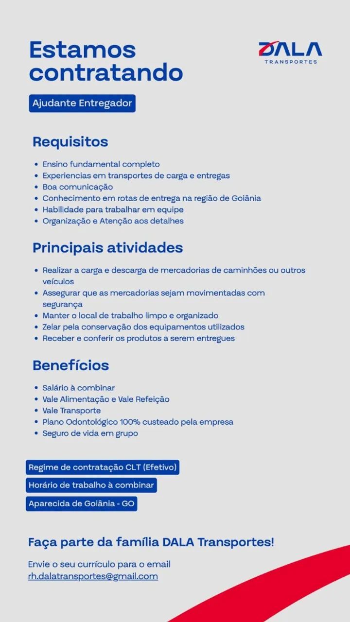AUXILIAR CARGA E DESCARGA