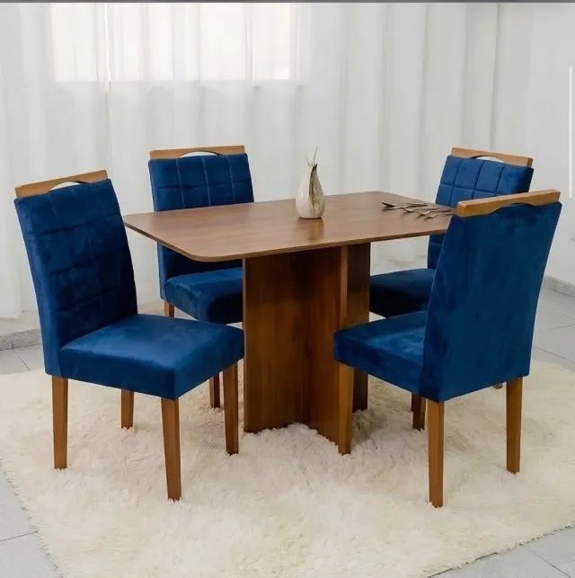 Conjunto Veneto 120 com 4 Cadeiras