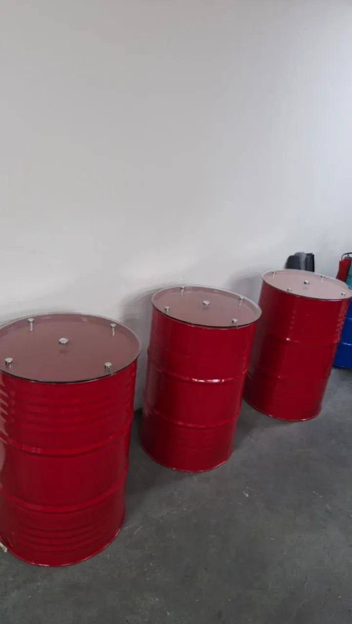 Mesa de Tambor com tampa de vidro  - Foto 2