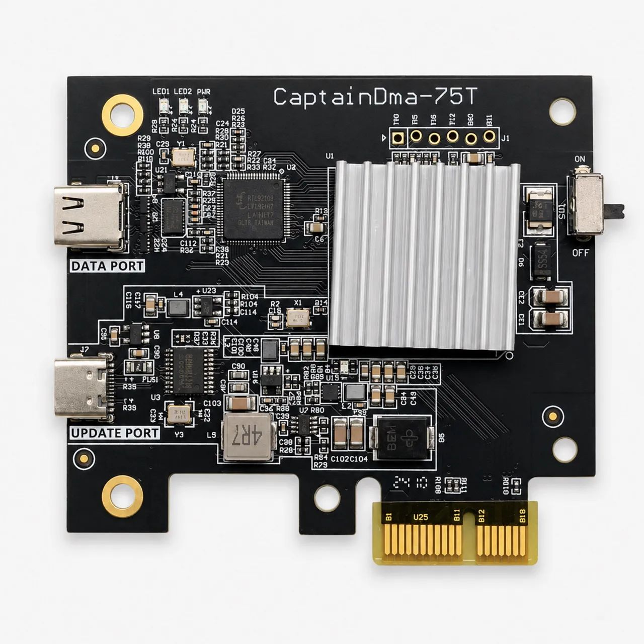 Placa CaptainDMA 75T Completa com Caixa e Cabo USB - Foto 2