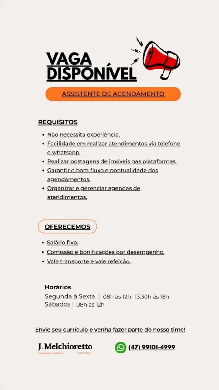 Vaga de emprego 