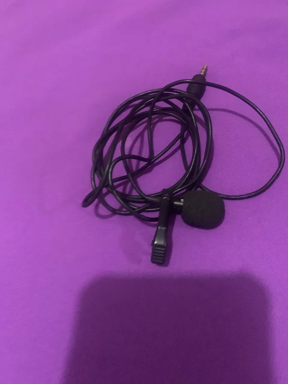 Microfone de lapela para entrevistas com celular e pc