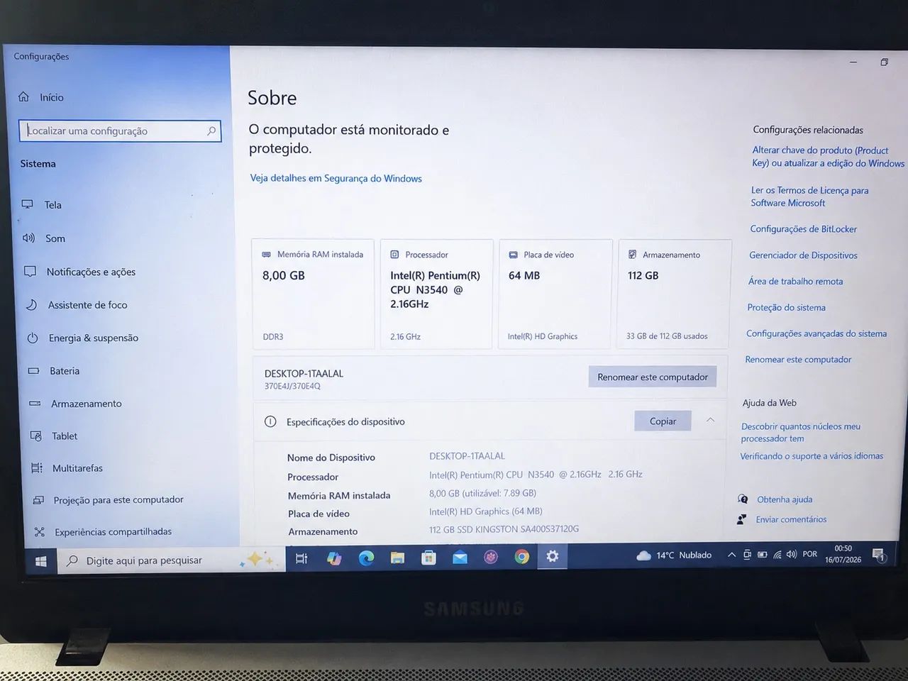 Notebook Samsung | 8GB RAM - Foto 3