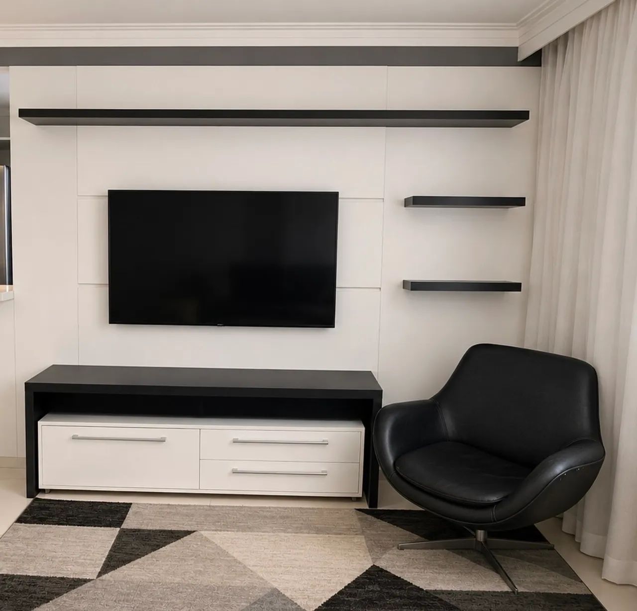 Vende rack e painel - home para sala 