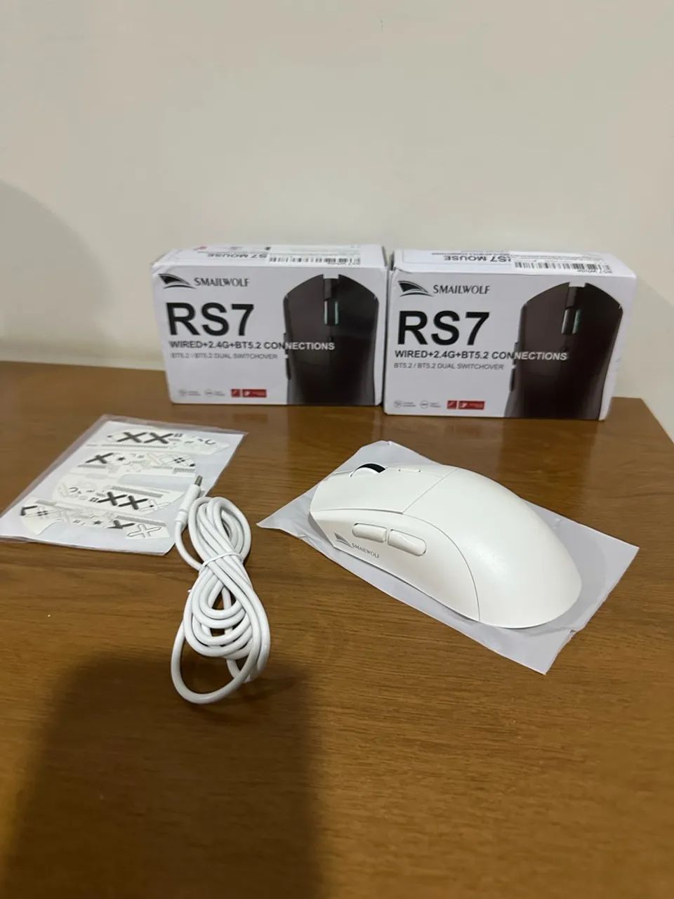 Mouse Rs7 SmailWolf branco - Foto 5