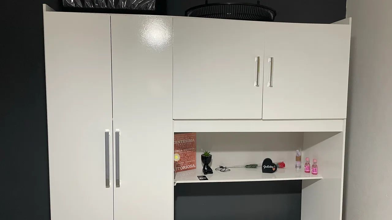 Cama de solteiro com guarda-roupa embutido - Foto 4