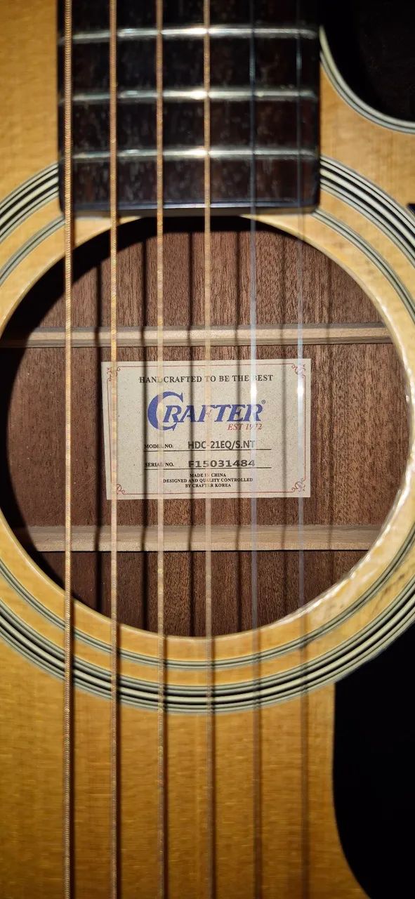 VIOLÃO CRAFTER HDC 21eq COM CASE ORIGINAL - Foto 5