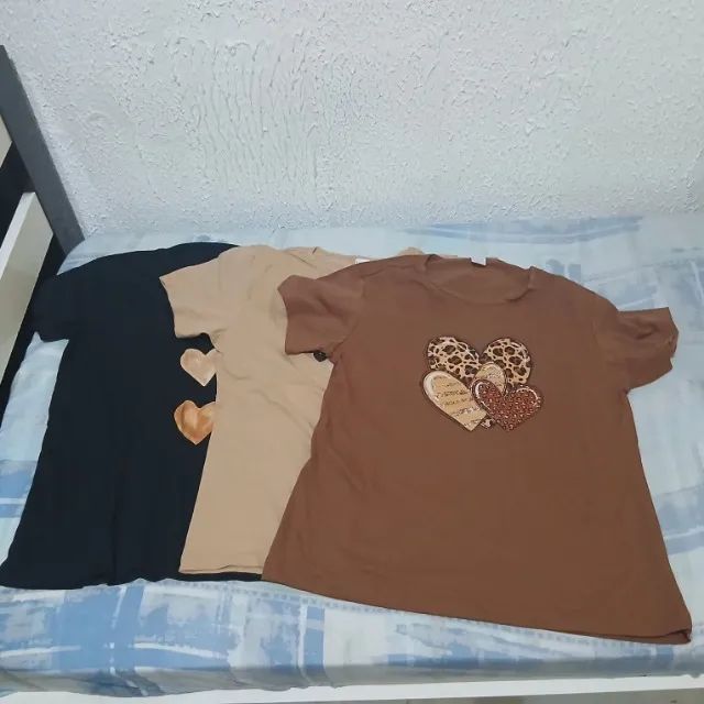 Camisetas Coração - GG - Foto 3