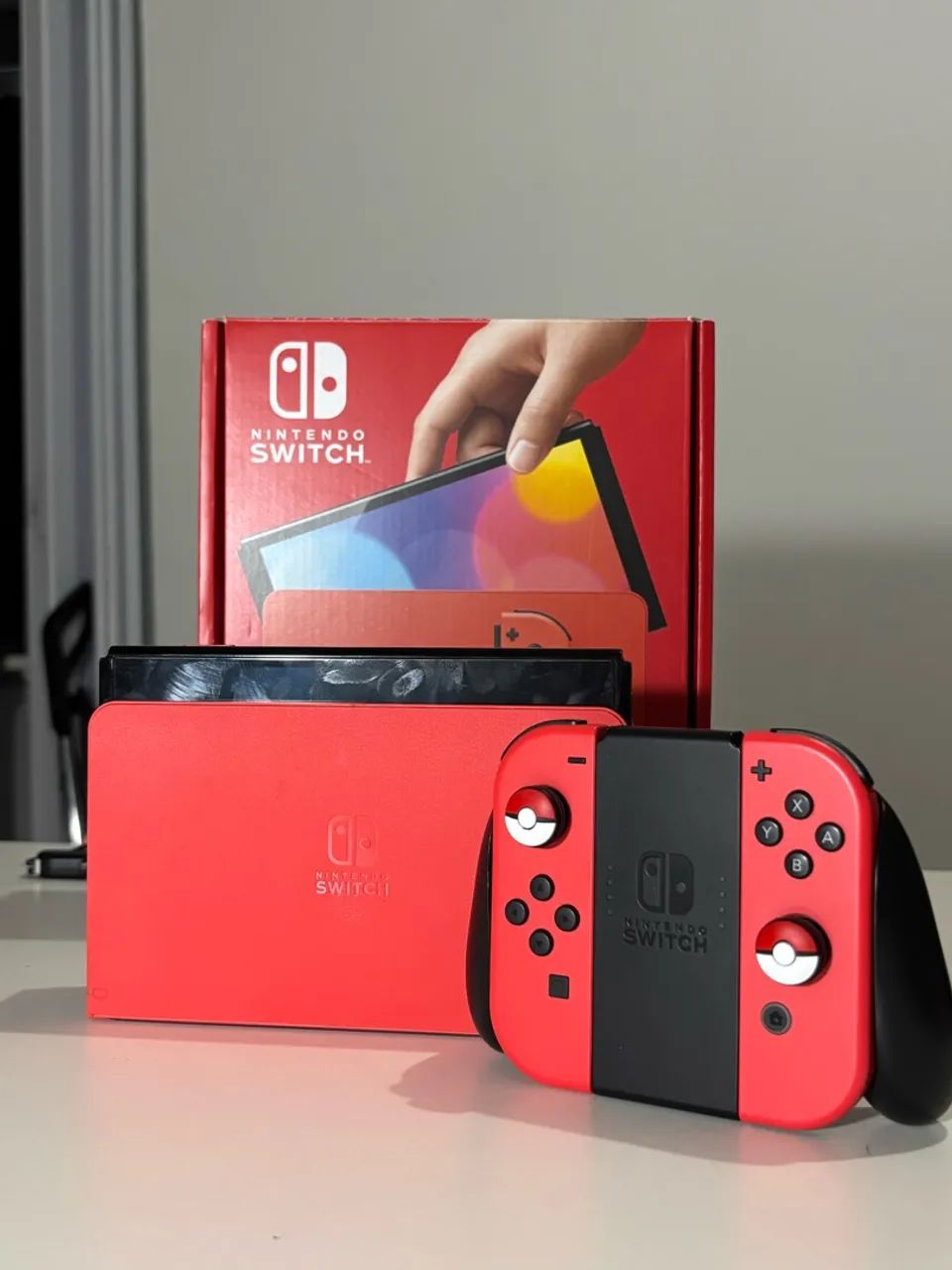Nintendo Switch OLED Mario Red edition + acessórios - Foto 4
