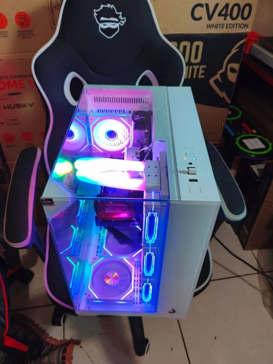 PC AM5 NOVO RYZEN 9 7900X E RX9060XT PEGO PS4 XBOX E PS5 COM VOLTA - Foto 5