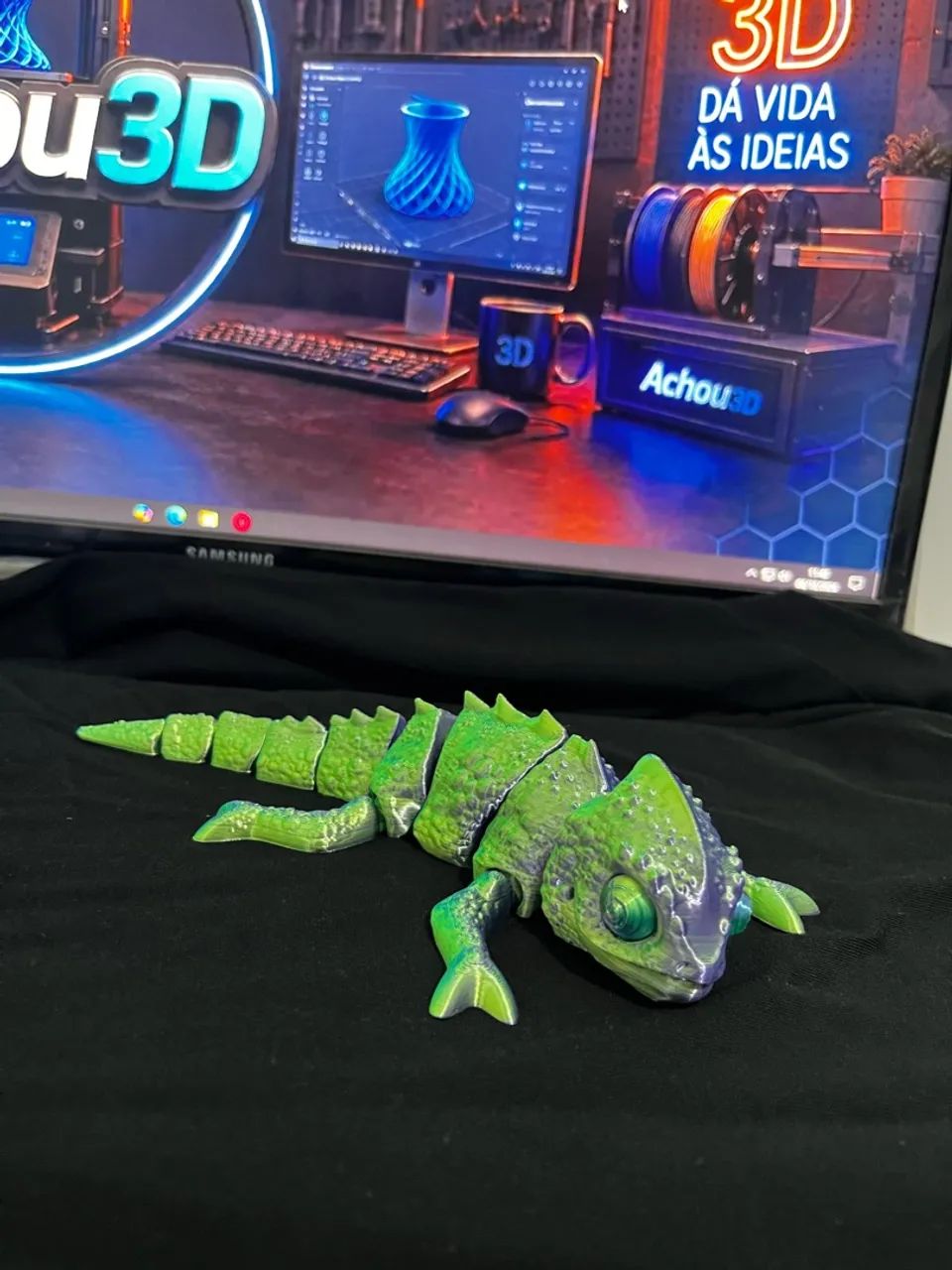 dragão e camaleão 3d - Foto 5
