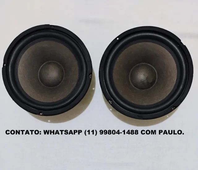 Par de Alto Falantes NWX-8010. 8 Polegadas/4 Ohms/150 Watts (Usado) - Super Pesados.