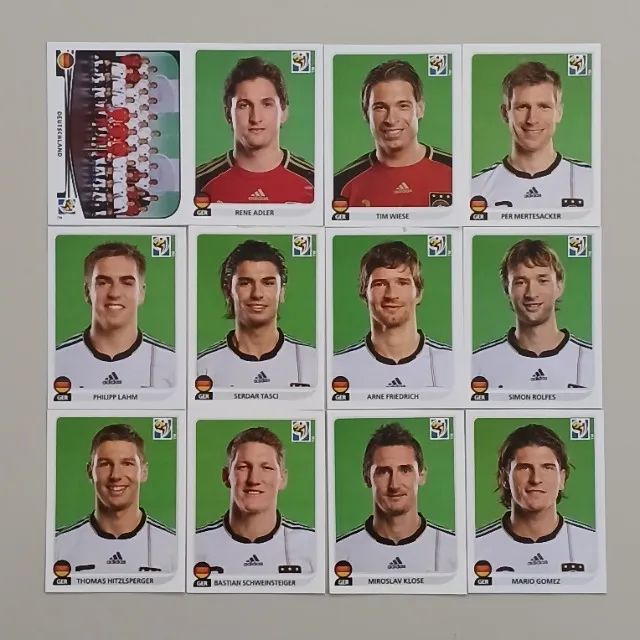 Copa Do Mundo 2010 Kit Com 12 Figurinhas Da Alemanha