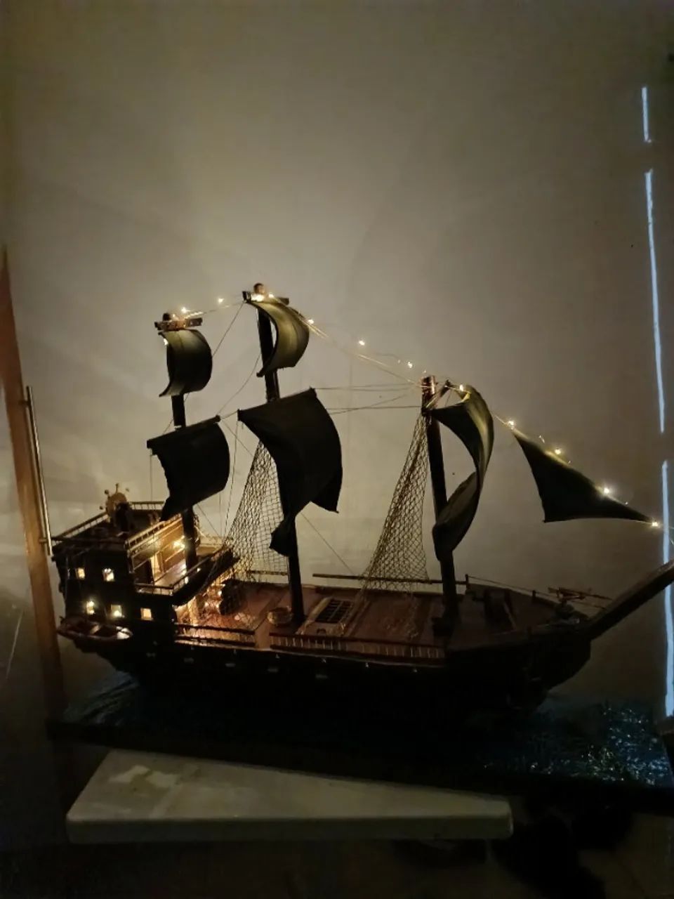 Navio pirata de madeira artesanal  - Foto 4