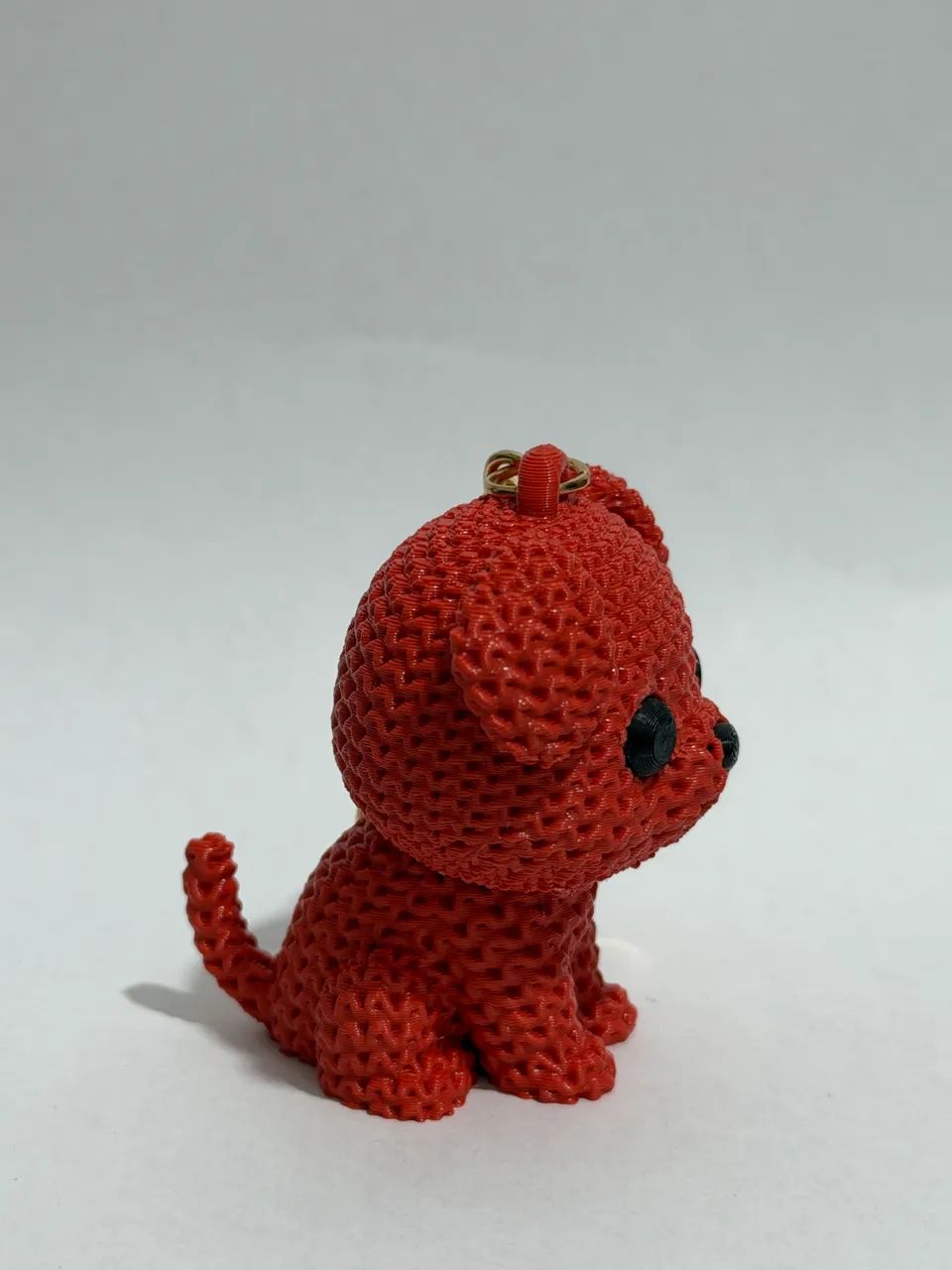 Chaveiro cachorrinho estilo tricô em 3D - Foto 5