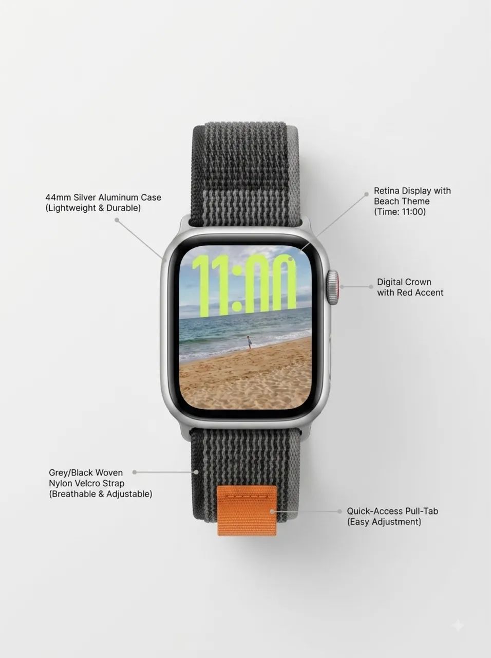 APPLE WATCH SÉRIES 8 45mm alumínio 
