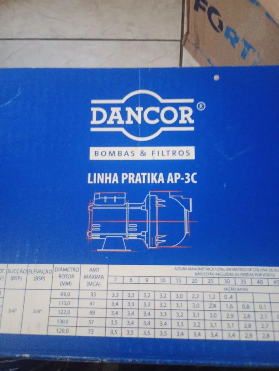 Bomba d'água 1.0 cv Dancor - Foto 2