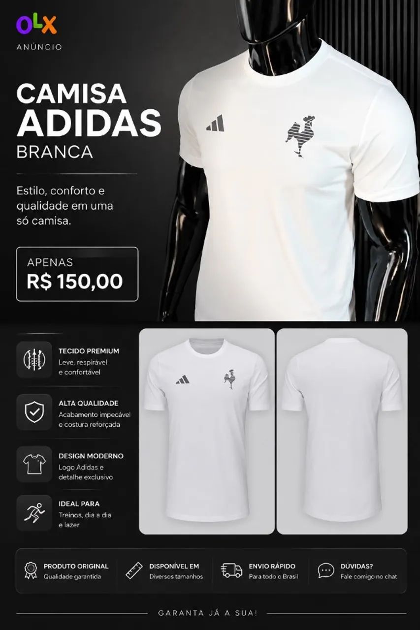 CAMISA DE CONCENTRAÇÃO ADIDAS - ATLETICO  - Foto 2