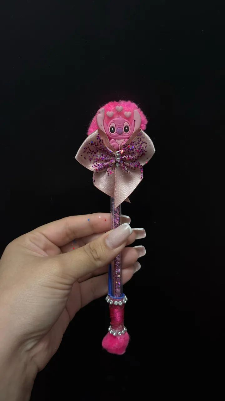 Kit de Canetas Decoradas - Lilo, Stitch e Angel