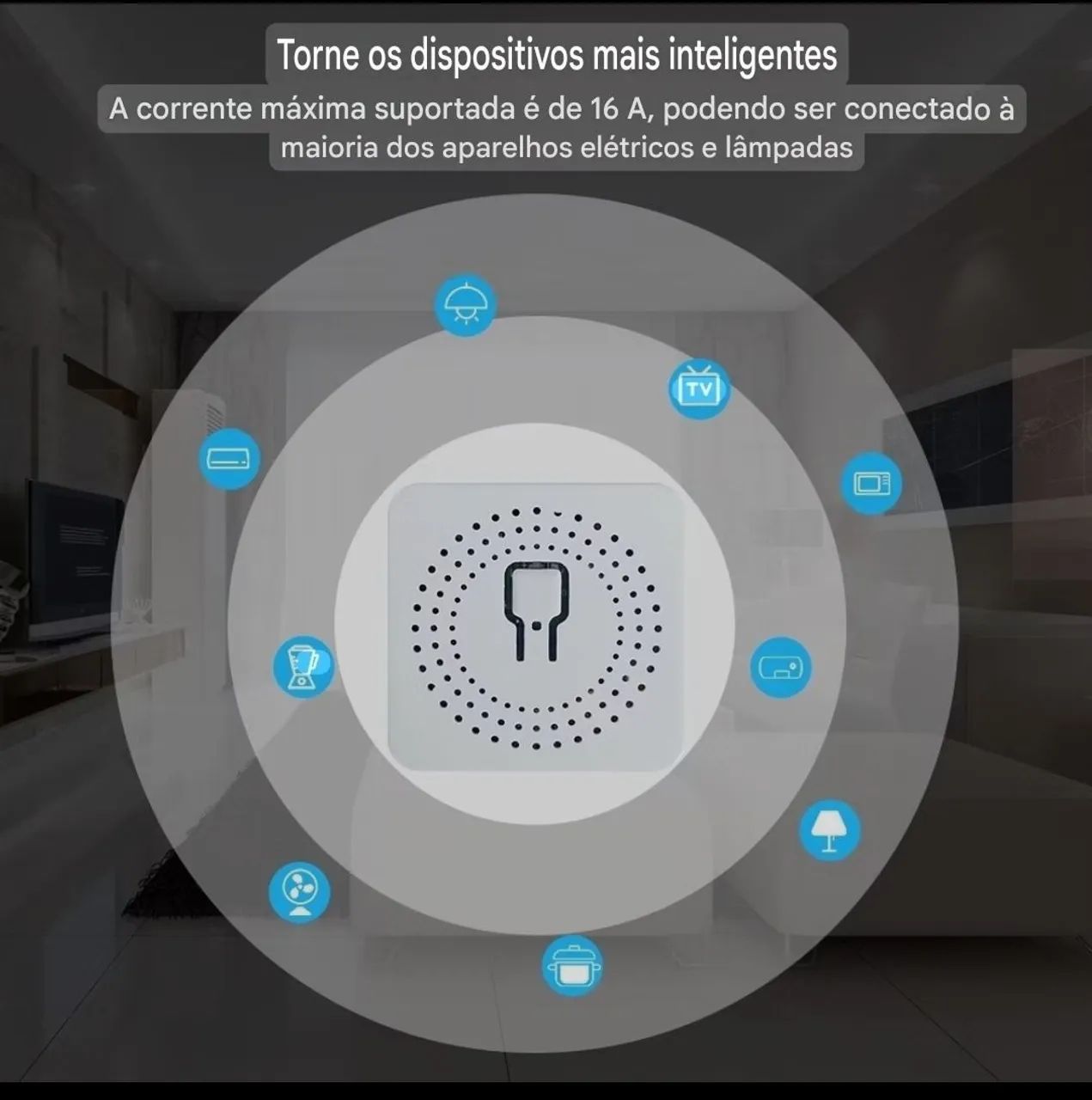 WiFi Smart Mini Switch 16A Controle De Voz Funciona Com Alexa Google - Foto 4