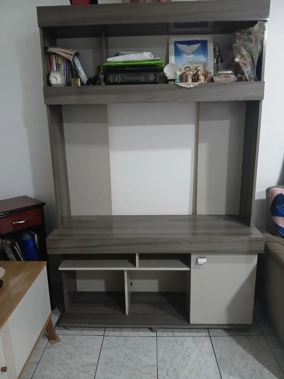 Estante pequena para Tv ate 55 polegadas,  ideal para ambientes pequenos . - Foto 2