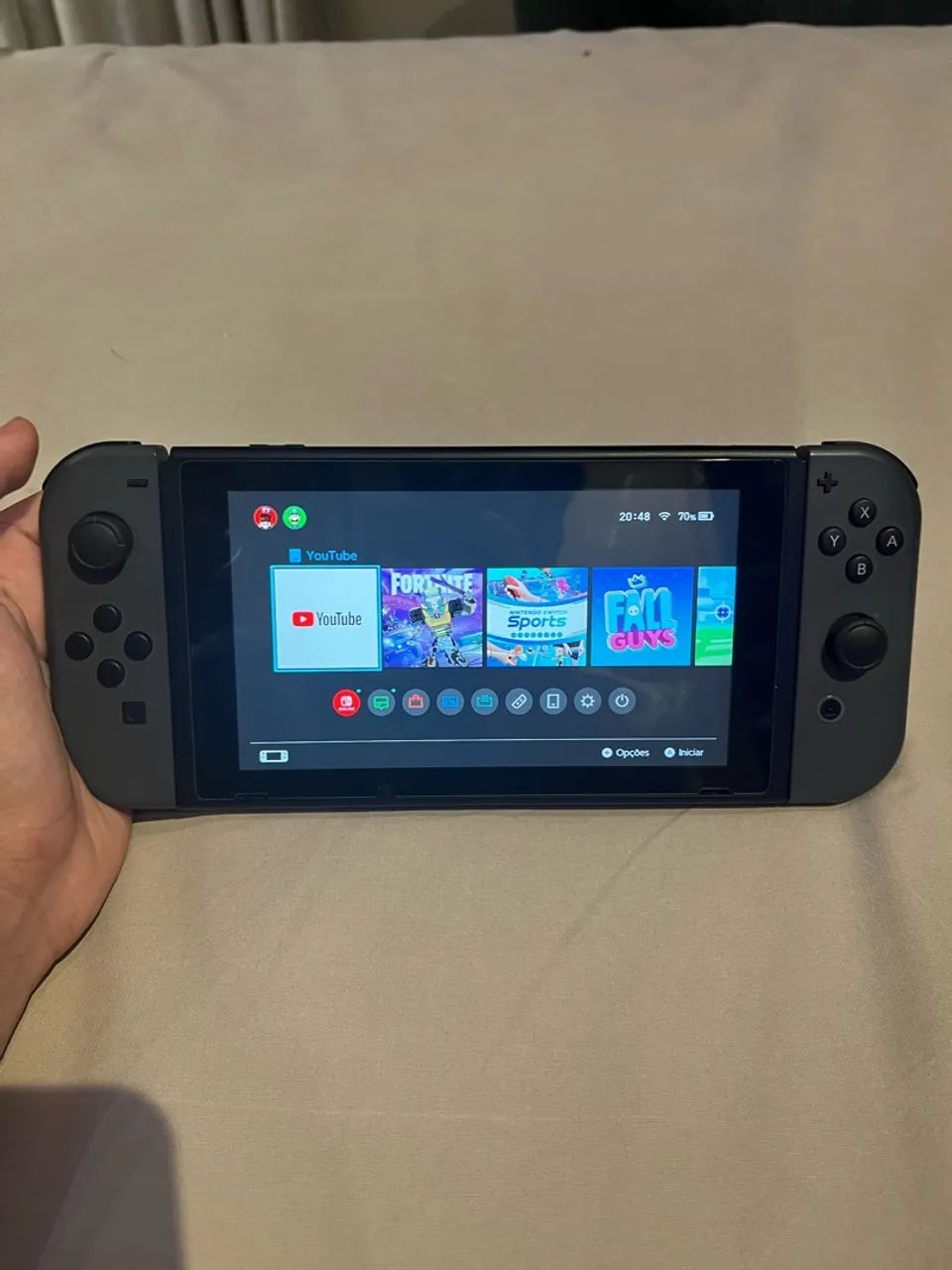 Nintendo Switch Cinza Desbloqueado + Dock e Acessórios - Foto 5