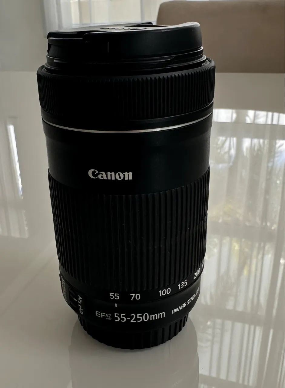 Câmera DSLR Canon EOS Rebel T7 + 2 Lentes Teleobjetivas Image Stabilizer - Foto 3