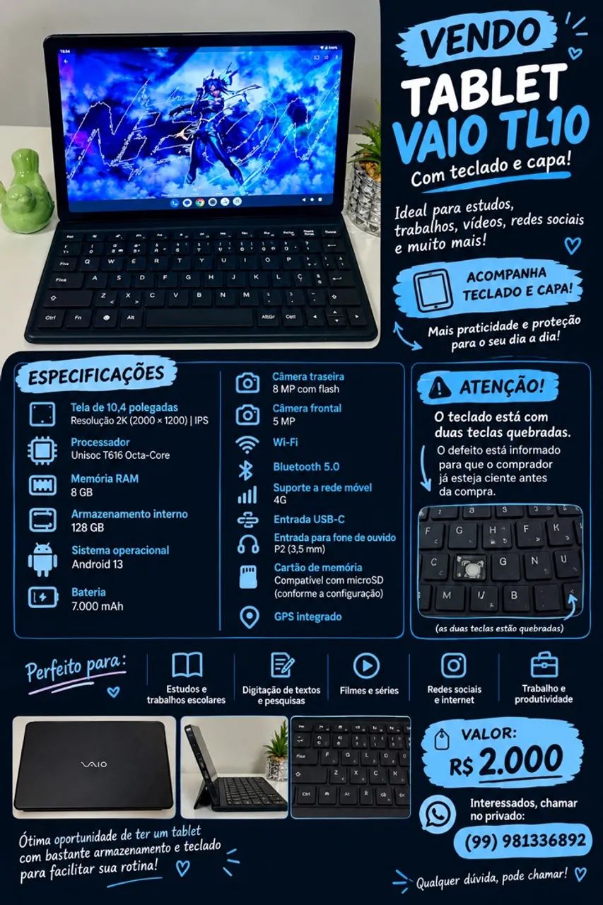 Tablet vaio tl10