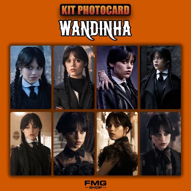 PHOTOCARDS WANDINHA 8 UNIDADES + BRINDE