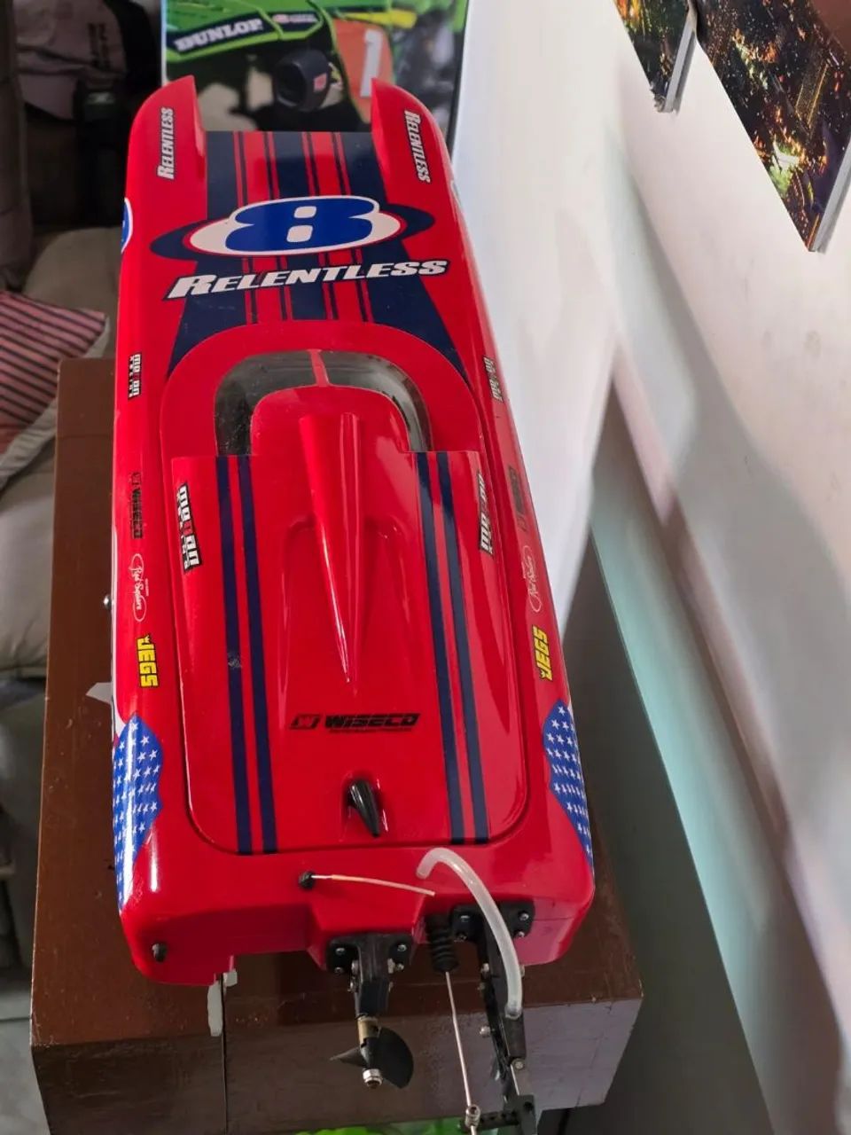 Lancha RC 75cm catamaran veloz - Foto 3