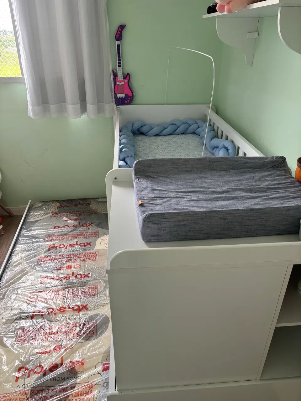 Berço Cama Multifuncional com Cama Auxiliar 2 Gavetas - Foto 3