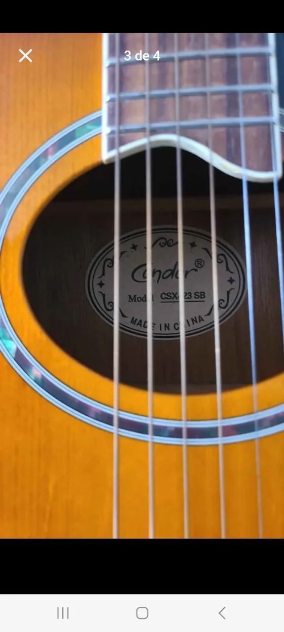 Vendo violão da marca Condor modelo csx 23 sb - Foto 3