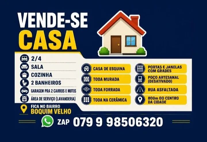 Vende-se casa em Boquim-Se - Foto 3