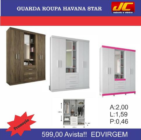 Guarda roupas casal varios modelos . montagem gratis - Foto 5