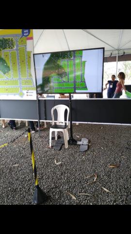 Pedestal tripé, suporte TV até 65 polegadas